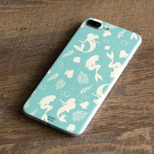 Disney The Little Mermaid Character Silhouette Pattern iPhone 8 Plus Skin